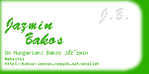 jazmin bakos business card